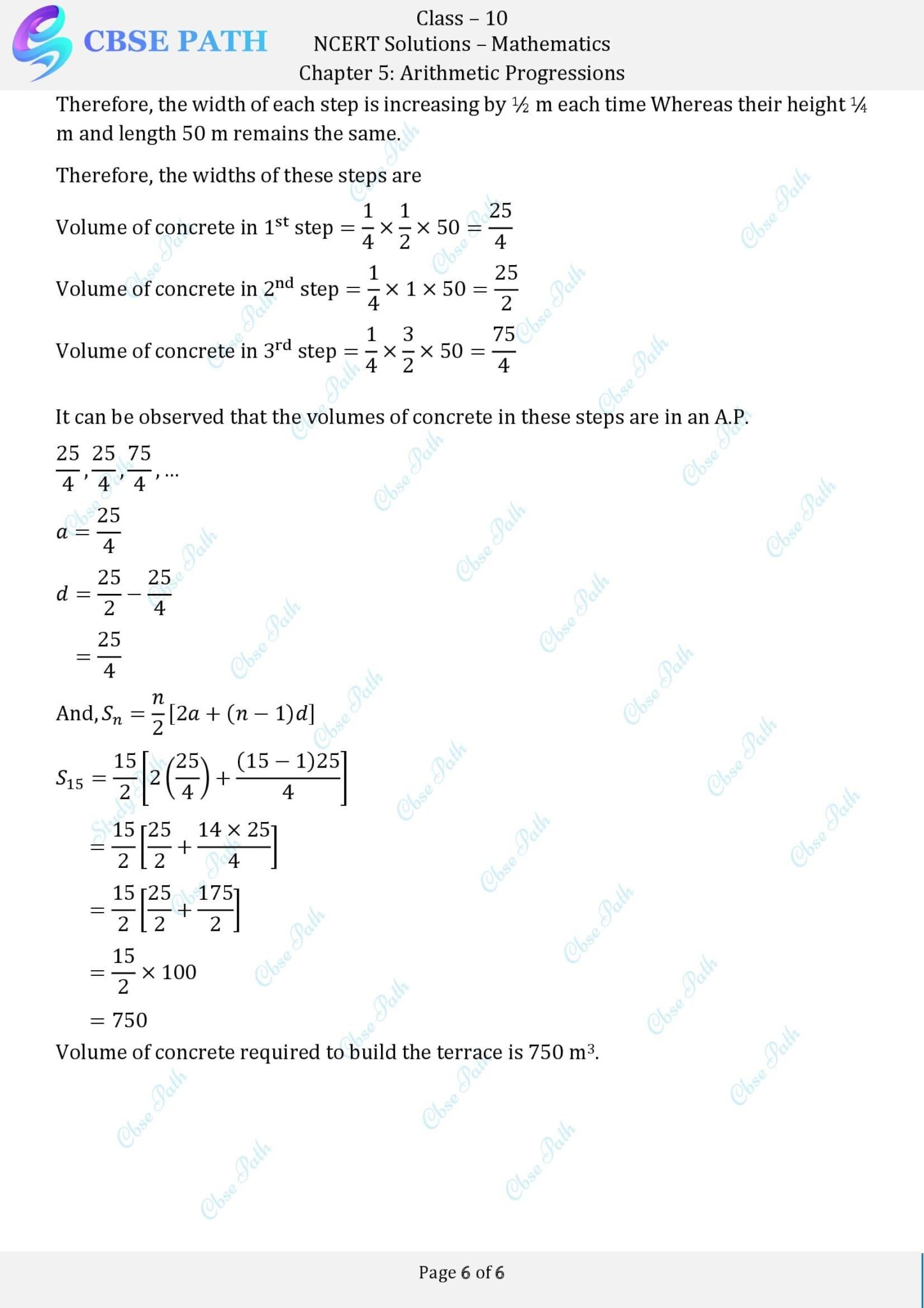 NCERT Solutions for Class 10 Maths Exercise 5.4 Arithmetic Progressions ...